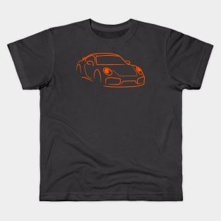 911 car sport racing race orange Kids T-Shirt